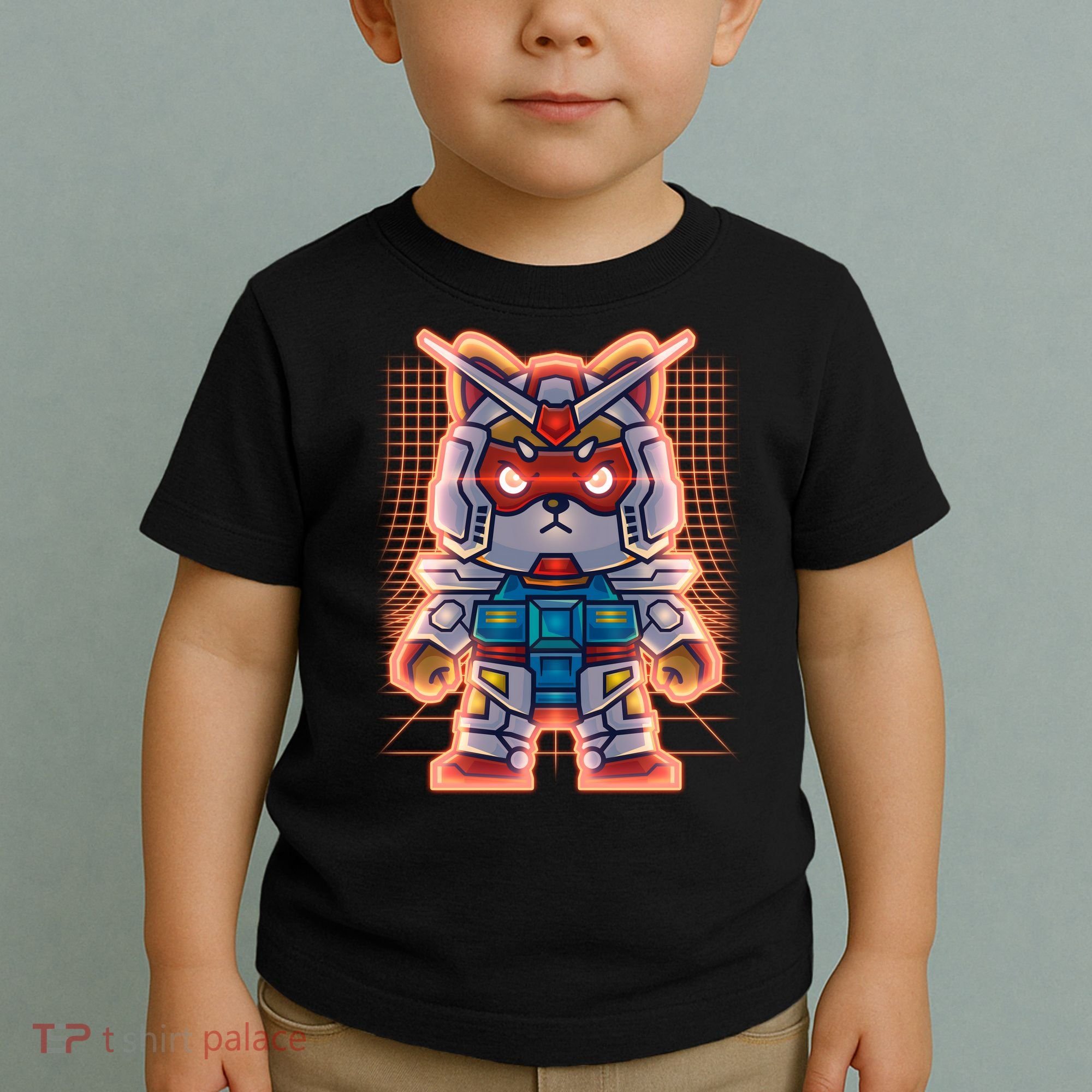 Mecha Shibi Inu Dog Robot Fighter Anime Toddler T-Shirt