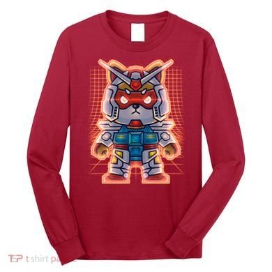 Mecha Shibi Inu Dog Robot Fighter Anime Long Sleeve Shirt