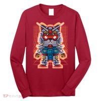Mecha Shibi Inu Dog Robot Fighter Anime Long Sleeve Shirt thumb 0