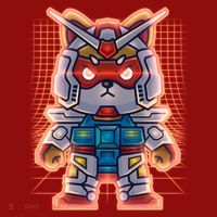 Mecha Shibi Inu Dog Robot Fighter Anime Long Sleeve Shirt thumb 2
