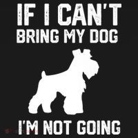 Miniature Schnauzer If I Can't Bring My Dog I'm Not Going Bucket Hat thumb 4
