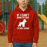Miniature Schnauzer If I Can't Bring My Dog I'm Not Going Kids Hoodie thumb 2