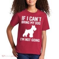 Miniature Schnauzer If I Can't Bring My Dog I'm Not Going Kids T-Shirt thumb 2
