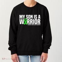 My Son Is A Warrior Traumatic Brain Injury Awareness Women's Sweatshirt thumb 0