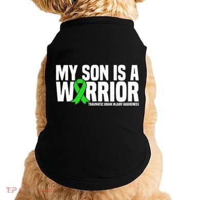 My Son Is A Warrior Traumatic Brain Injury Awareness Doggie Tank