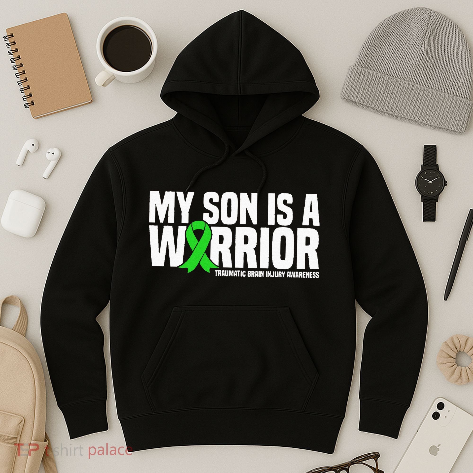 My Son Is A Warrior Traumatic Brain Injury Awareness Hoodie