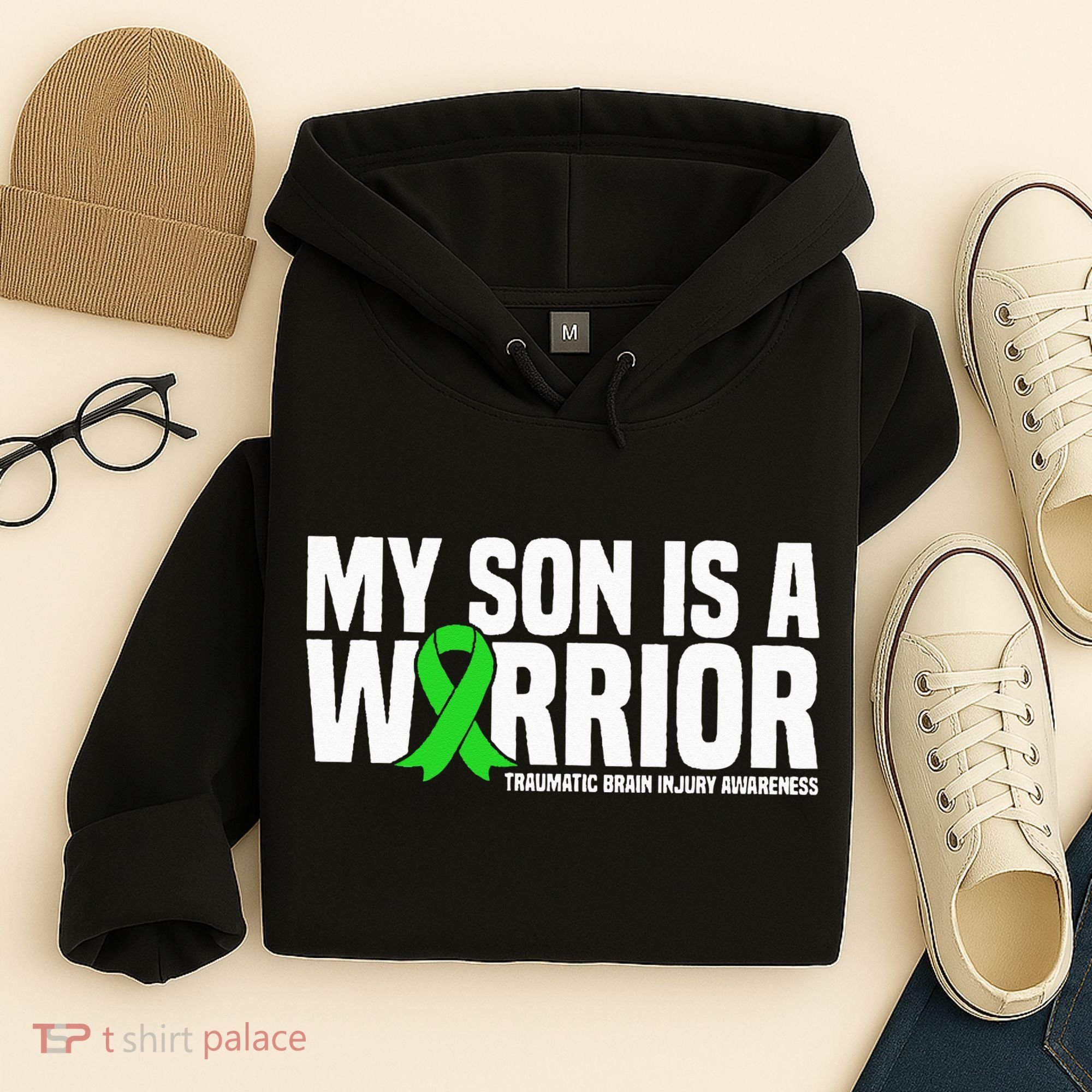 My Son Is A Warrior Traumatic Brain Injury Awareness Hoodie