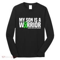 My Son Is A Warrior Traumatic Brain Injury Awareness Long Sleeve Shirt thumb 0