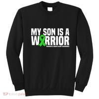 My Son Is A Warrior Traumatic Brain Injury Awareness Sweatshirt thumb 0