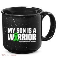 My Son Is A Warrior Traumatic Brain Injury Awareness 15oz Campfire Ceramic Mug thumb 0