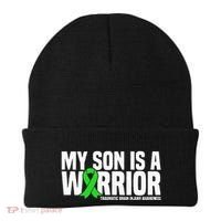 My Son Is A Warrior Traumatic Brain Injury Awareness Beanie thumb 0