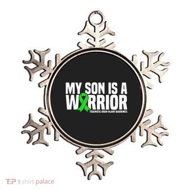 My Son Is A Warrior Traumatic Brain Injury Awareness Ornament