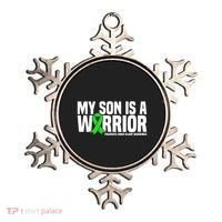 My Son Is A Warrior Traumatic Brain Injury Awareness Ornament thumb 0