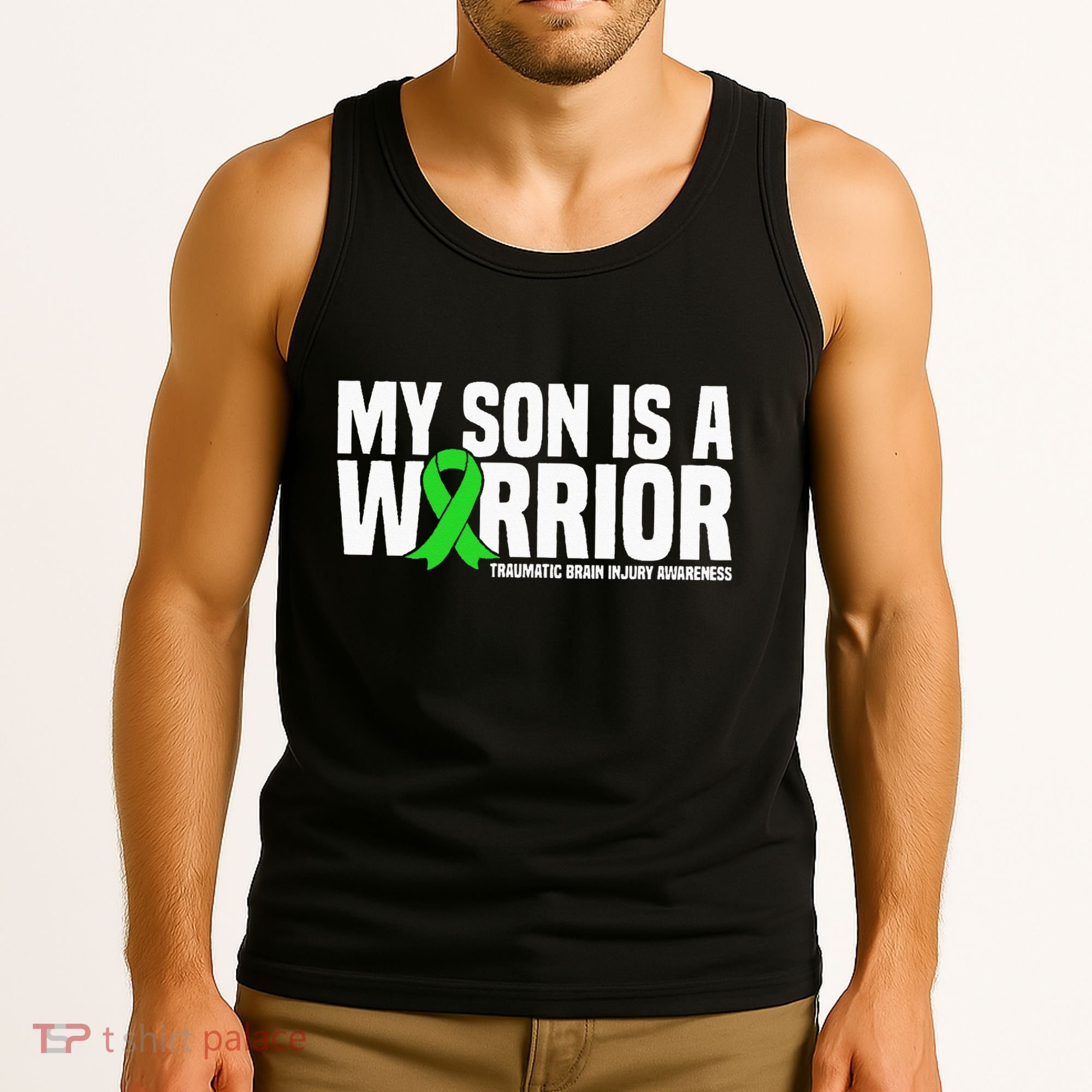 My Son Is A Warrior Traumatic Brain Injury Awareness Tank Top
