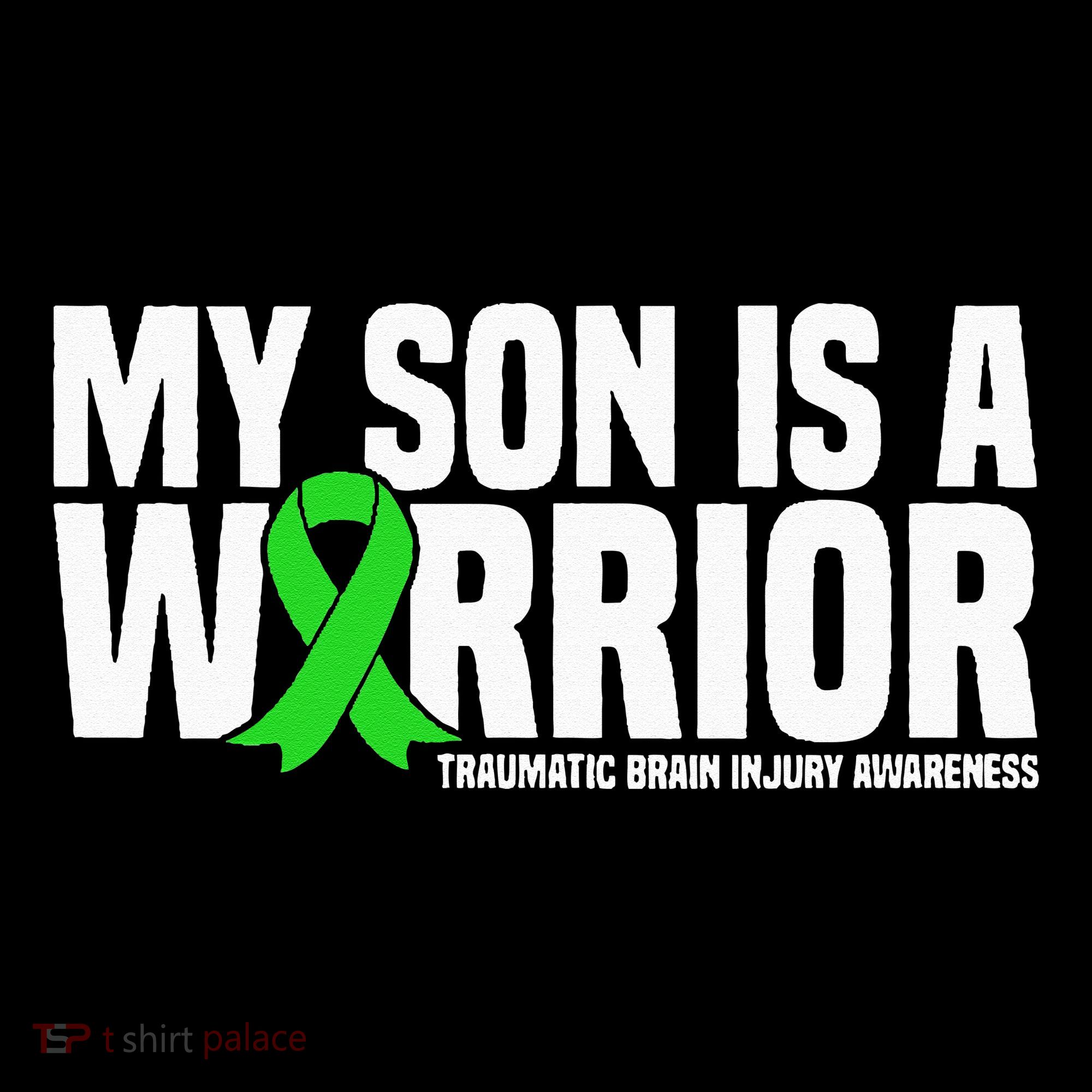 My Son Is A Warrior Traumatic Brain Injury Awareness Women's Long Sleeve Shirt