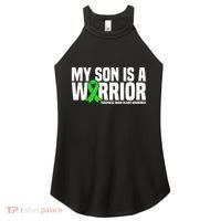 My Son Is A Warrior Traumatic Brain Injury Awareness Women's Perfect Tri Rocker Tank thumb 0