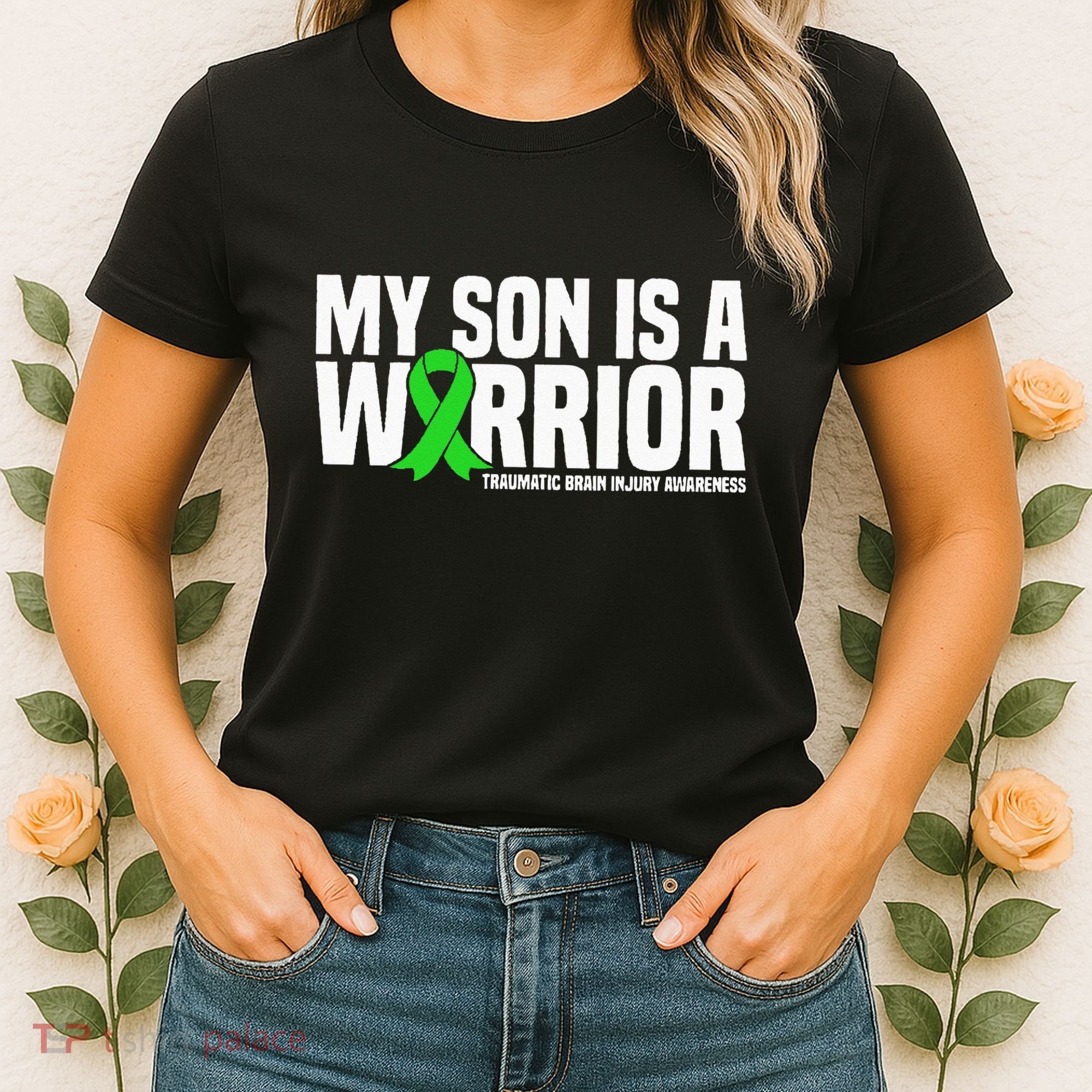 My Son Is A Warrior Traumatic Brain Injury Awareness Women's T-Shirt