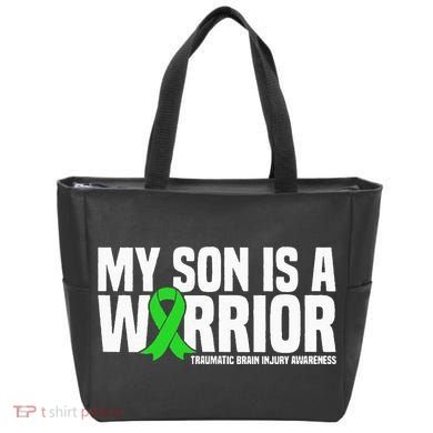 My Son Is A Warrior Traumatic Brain Injury Awareness Tote Bag