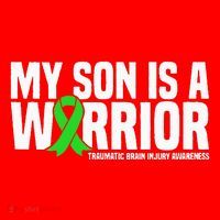 My Son Is A Warrior Traumatic Brain Injury Awareness Santa Hat thumb 1
