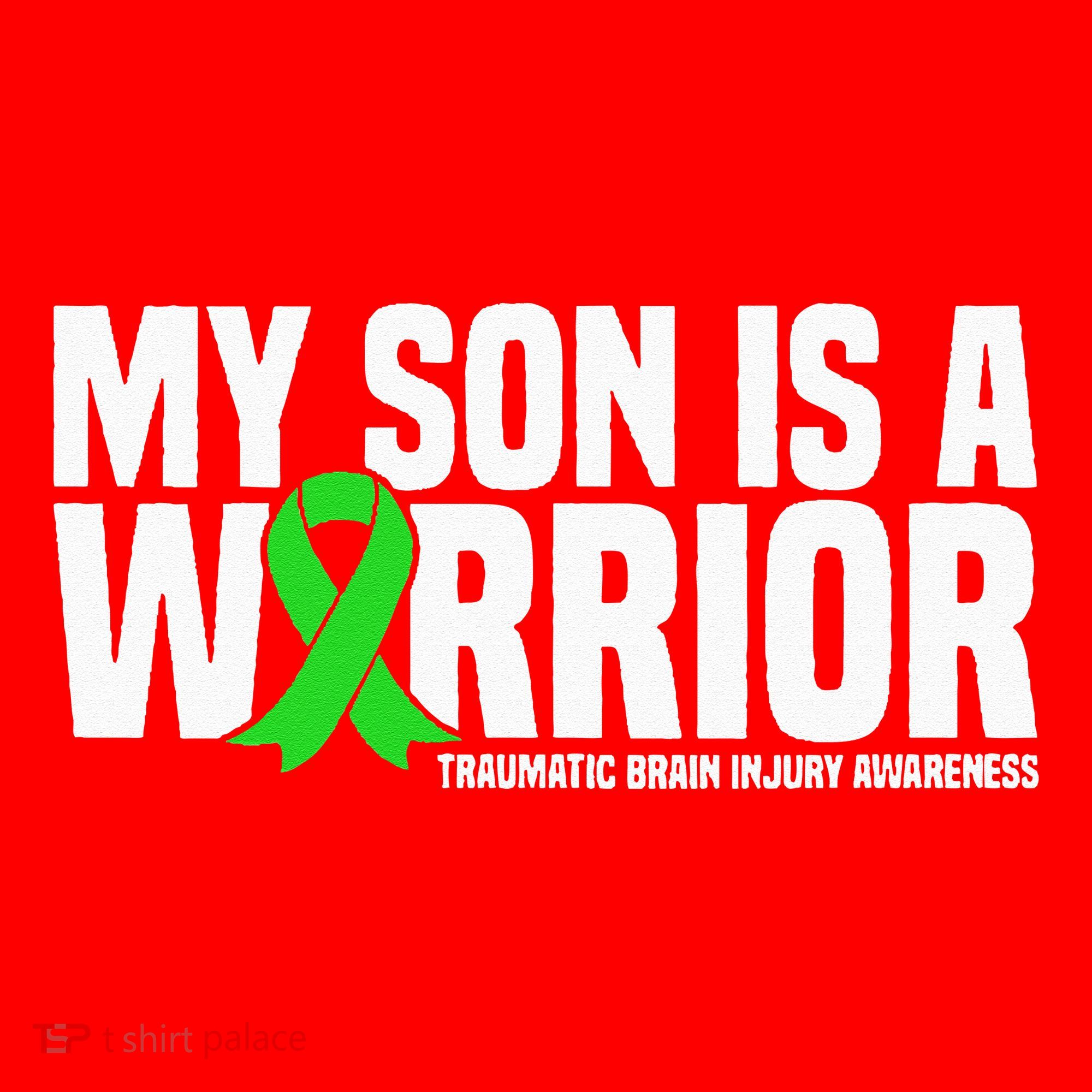 My Son Is A Warrior Traumatic Brain Injury Awareness Santa Hat
