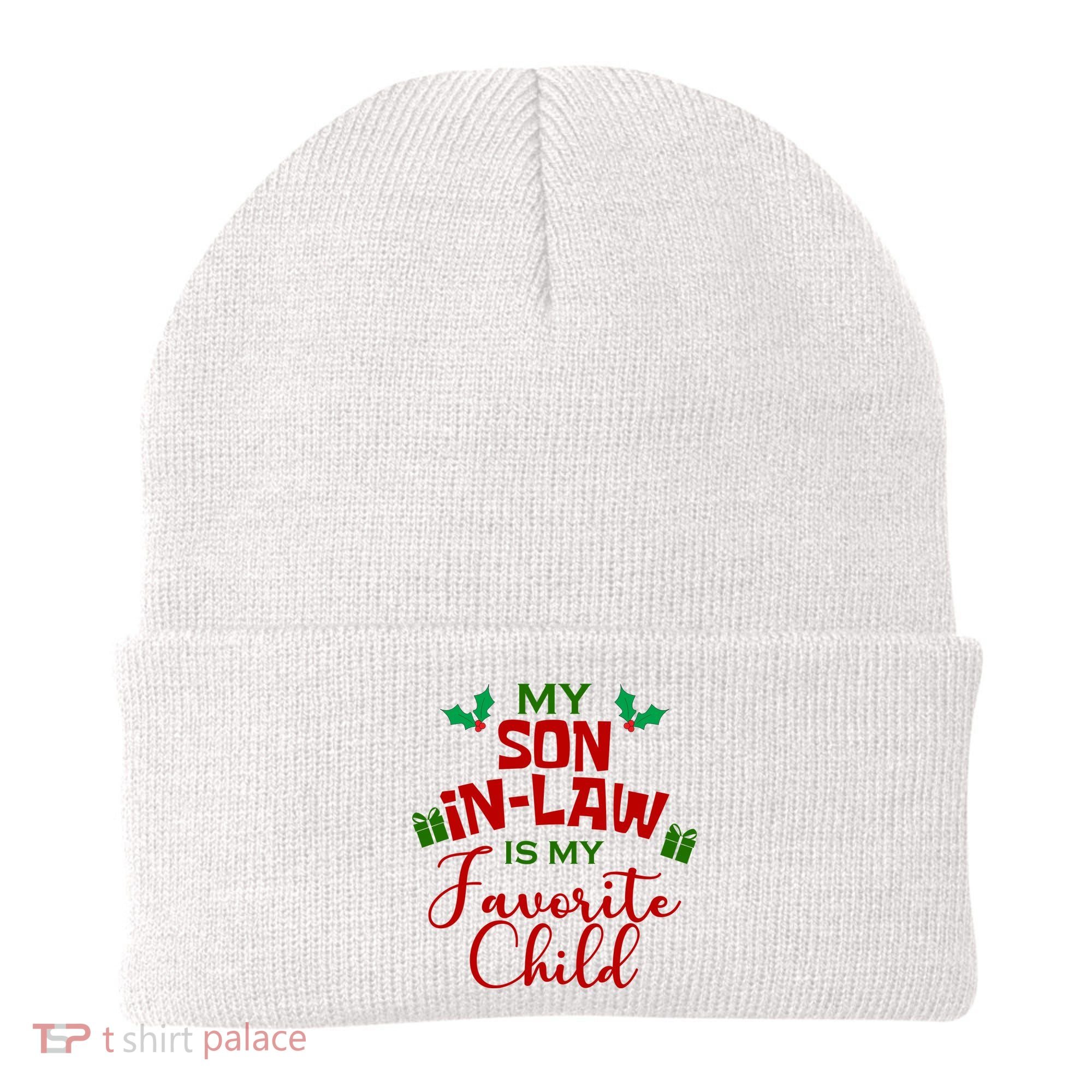 My Son In Law Is My Favorite Child Christmas Beanie