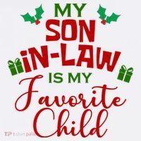 My Son In Law Is My Favorite Child Christmas Polo thumb 3