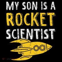 My Son Is A Rocket Scientist Rocket Aerospace Expert Pajama Set thumb 2