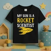My Son Is A Rocket Scientist Rocket Aerospace Expert Toddler T-Shirt thumb 3
