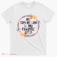 My Son In Law Is My Favorite Child Floral Flower Wreath T-Shirt thumb 0