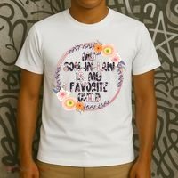 My Son In Law Is My Favorite Child Floral Flower Wreath T-Shirt thumb 3
