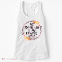 My Son In Law Is My Favorite Child Floral Flower Wreath Women's Tank Top thumb 0