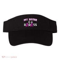 My Sister is a Badass Breast Cancer Shirt Visor thumb 0