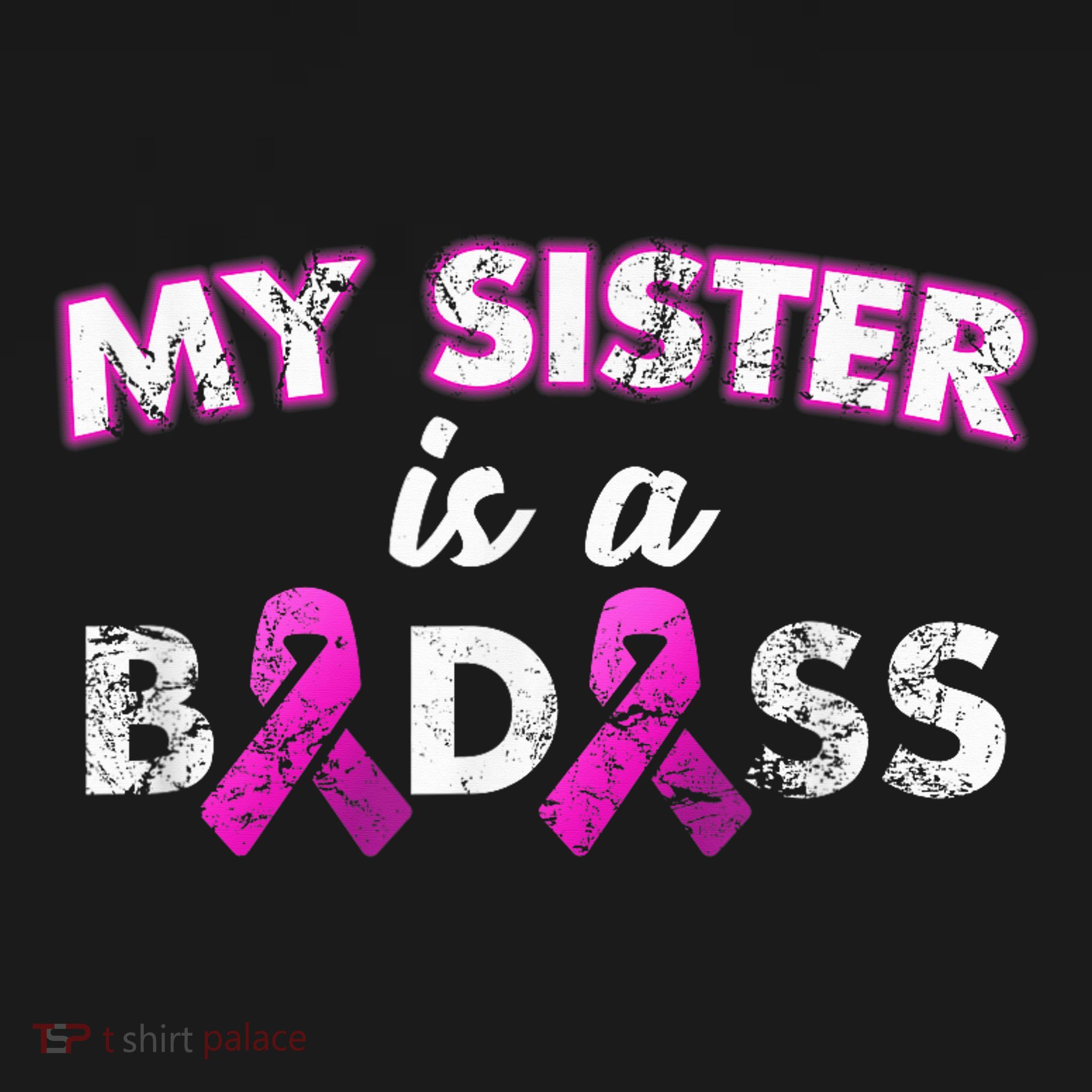 My Sister is a Badass Breast Cancer Shirt Kids Sweatshirt