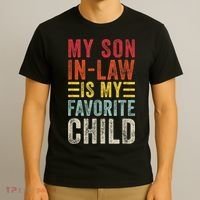 My Son In Law Is My Favorite Child Funny Retro Vintage T-Shirt thumb 3