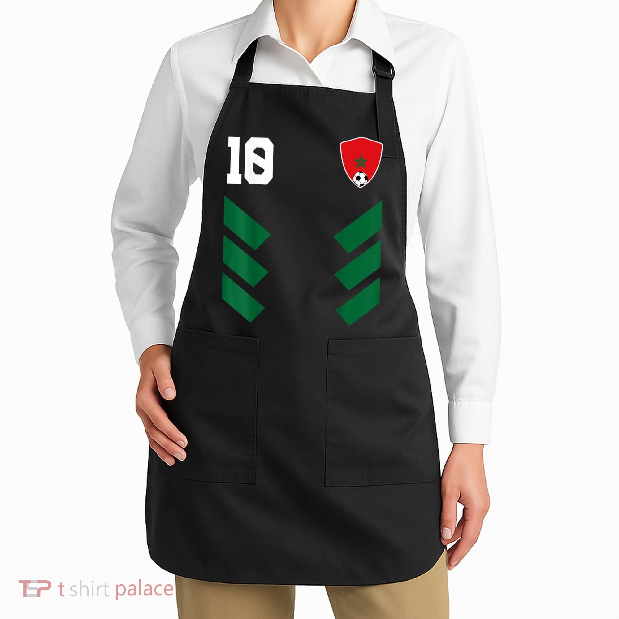 Morocco Soccer Jersey Moroccan Football Shirt Flag Apron