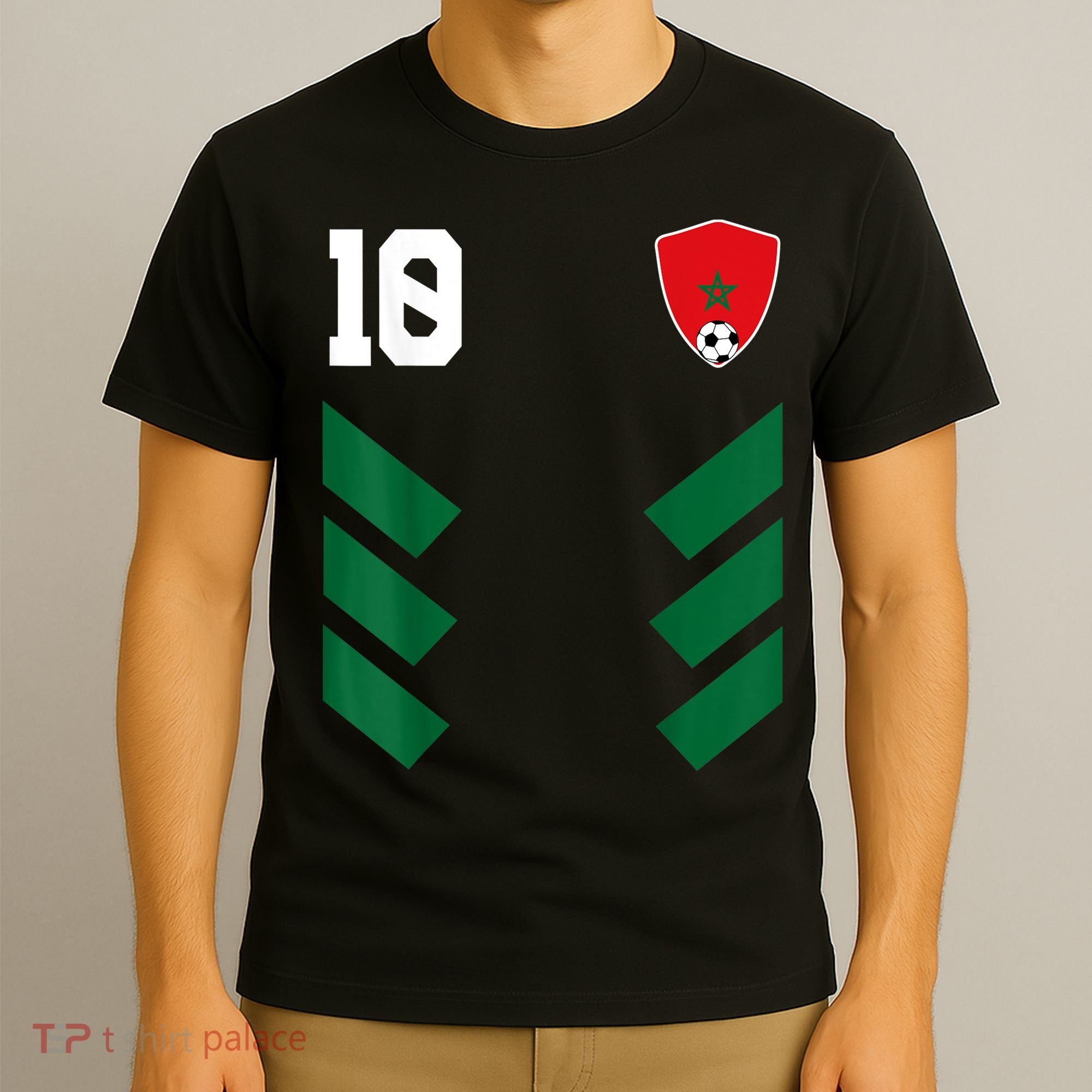 Morocco Soccer Jersey Moroccan Football Shirt Flag T-Shirt