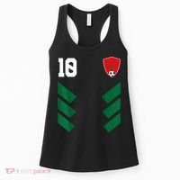 Morocco Soccer Jersey Moroccan Football Shirt Flag Women's Tank Top thumb 0