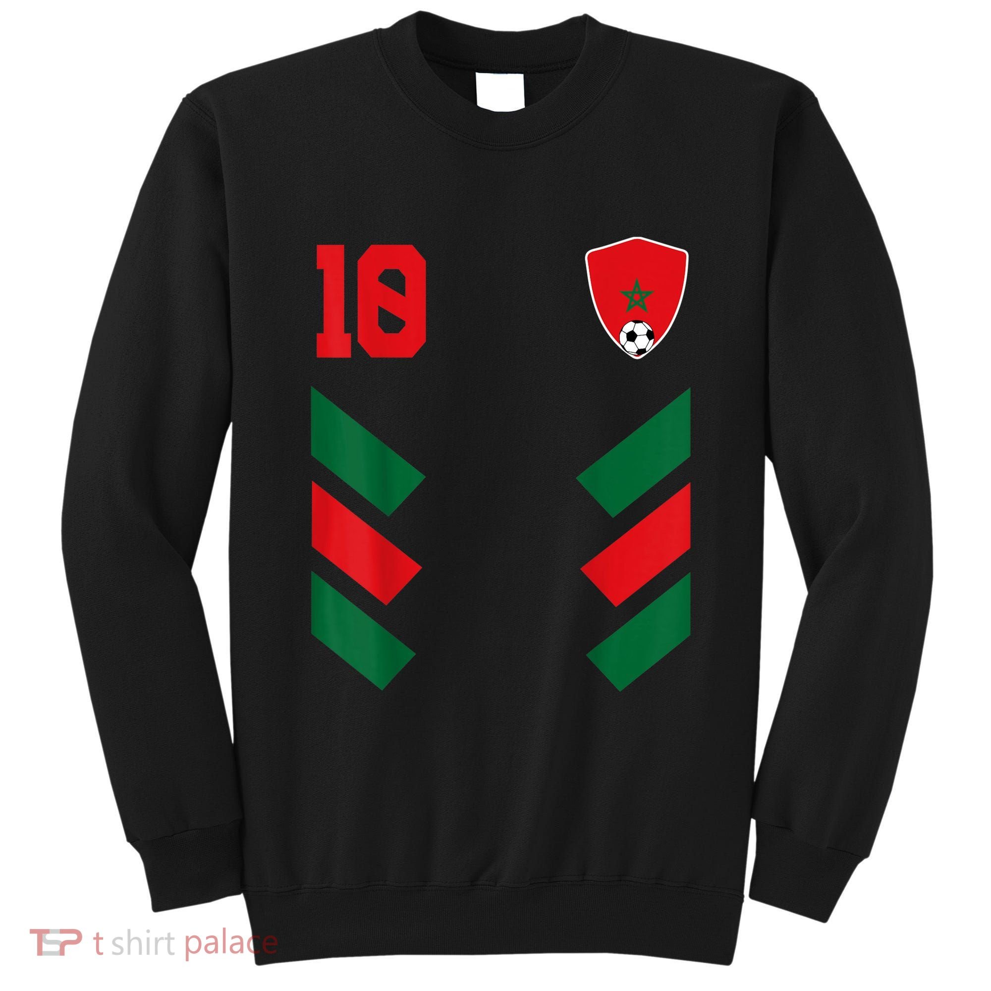 Morocco Soccer Jersey Moroccan Football Shirt Flag Sweatshirt