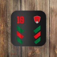 Morocco Soccer Jersey Moroccan Football Shirt Flag Coaster thumb 0