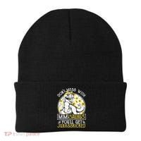 Mimi Saurus Jurasskicked Sunflower Grandma T Rex Gift Beanie thumb 0
