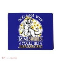 Mimi Saurus Jurasskicked Sunflower Grandma T Rex Gift Mousepad thumb 0