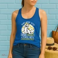 Mimi Saurus Jurasskicked Sunflower Grandma T Rex Gift Women's Tank Top thumb 2