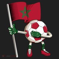 Morocco Soccer Jersey Moroccan Flag Football Dab Funny Tumbler thumb 3