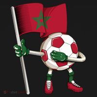 Morocco Soccer Jersey Moroccan Flag Football Dab Funny Ornament thumb 1