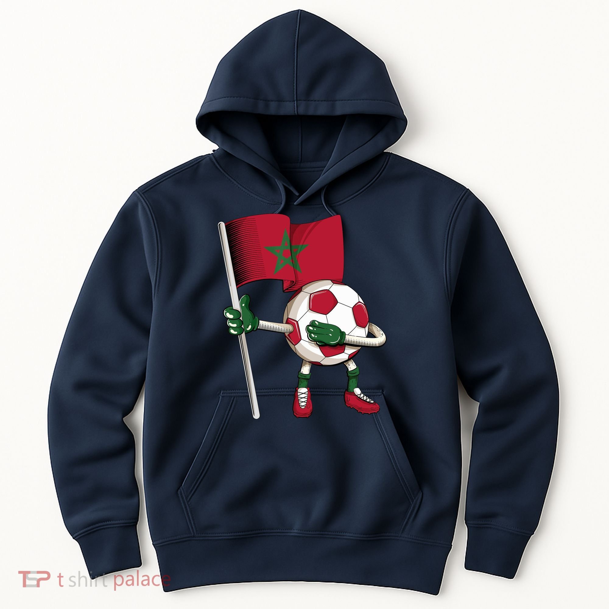 Morocco Soccer Jersey Moroccan Flag Football Dab Funny Hoodie