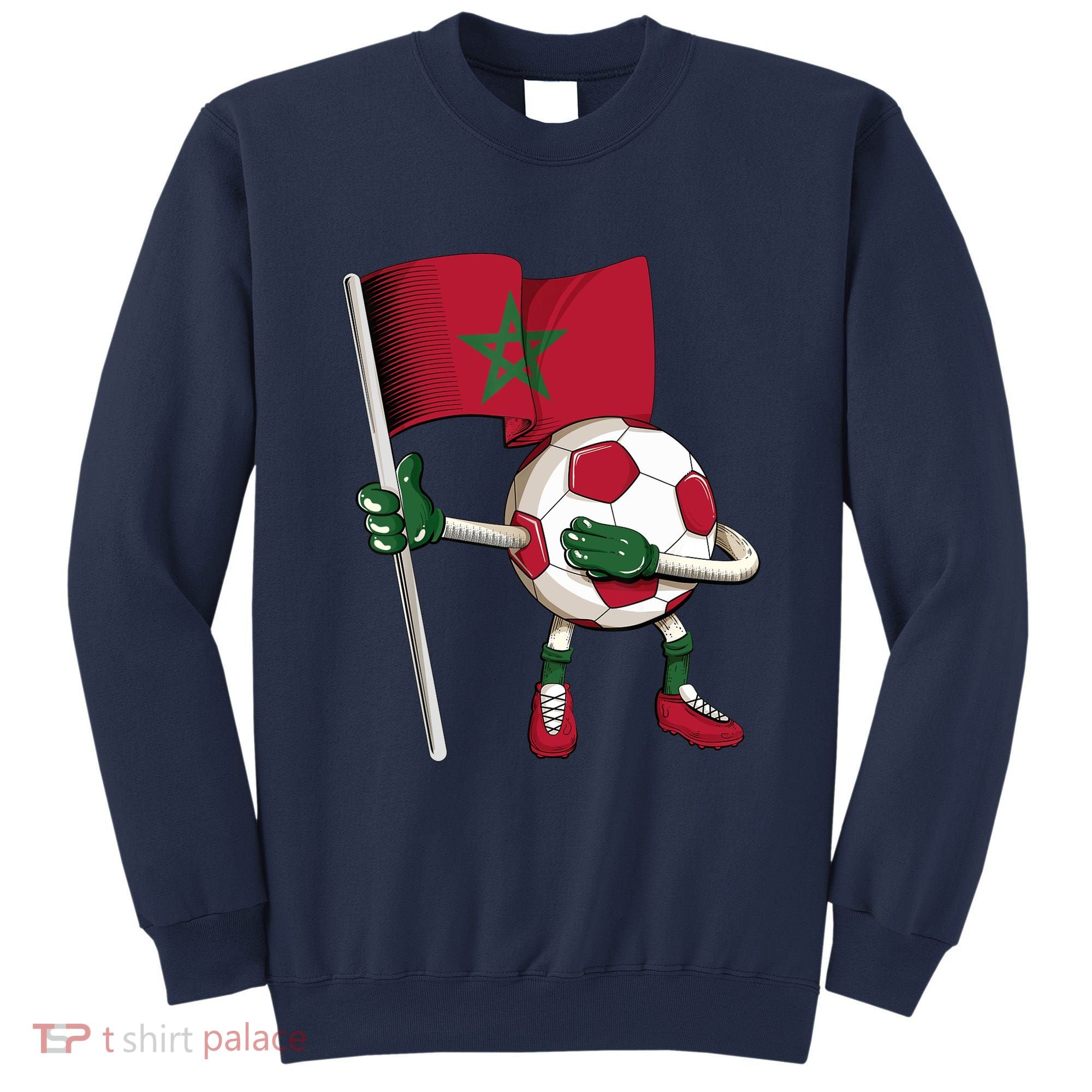 Morocco Soccer Jersey Moroccan Flag Football Dab Funny Sweatshirt