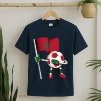 Morocco Soccer Jersey Moroccan Flag Football Dab Funny T-Shirt thumb 2