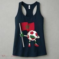 Morocco Soccer Jersey Moroccan Flag Football Dab Funny Women's Tank Top thumb 3