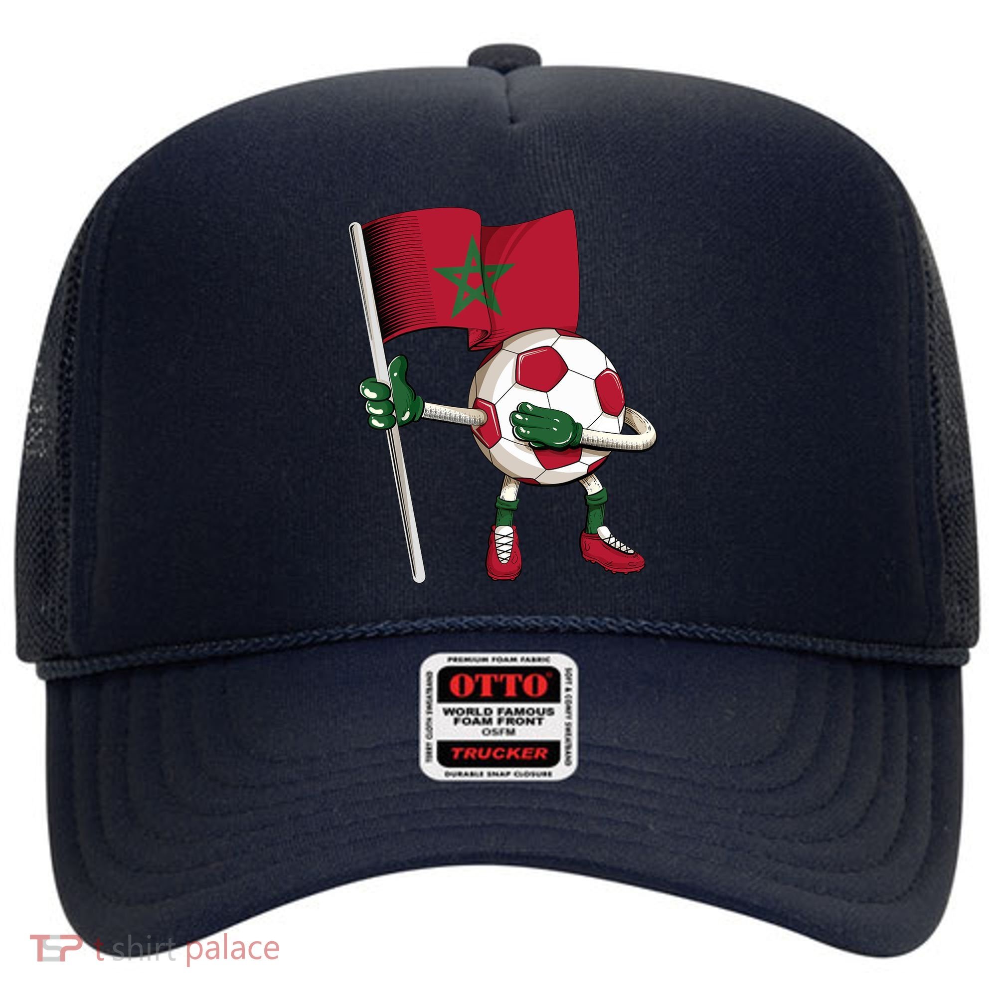 Morocco Soccer Jersey Moroccan Flag Football Dab Funny Hat