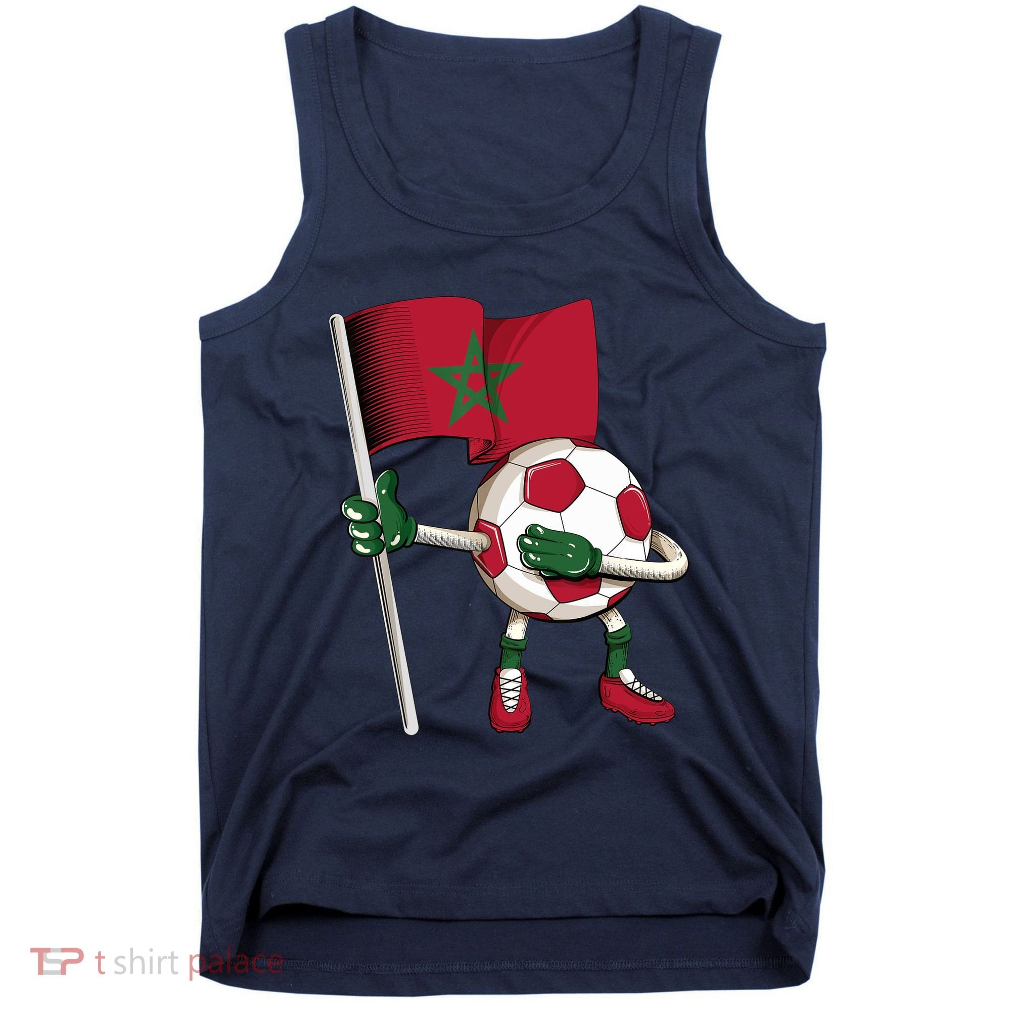 Morocco Soccer Jersey Moroccan Flag Football Dab Funny Tank Top